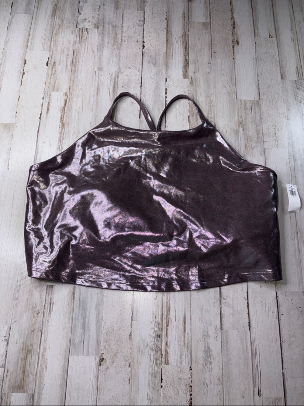 Old Navy Active Powersoft Metallic Cami Tank Top Size 3X NWT